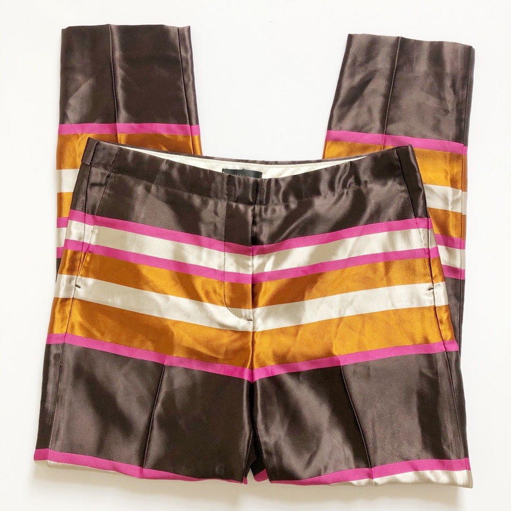 J. Crew Striped Sateen Pants